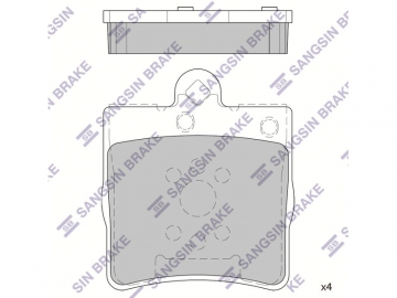 Brake pads SP2208 (Sangsin)