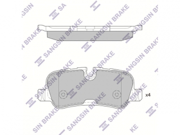 Brake pads SP2234 (Sangsin)