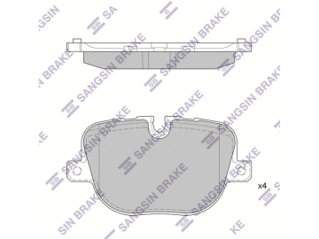 Brake pads SP2237 (Sangsin)