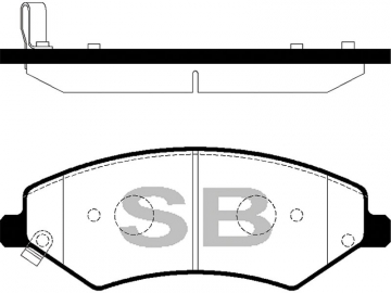 Brake pads SP2241 (Sangsin)
