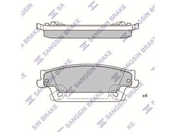 Brake pads SP2254 (Sangsin)