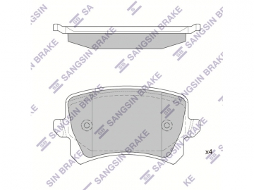 Brake pads SP2263 (Sangsin)