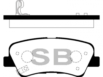 Brake pads SP2282 (Sangsin)