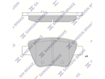 Brake pads SP2314 (Sangsin)