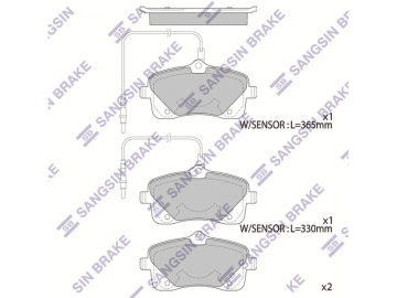 Brake pads SP4052 (Sangsin)