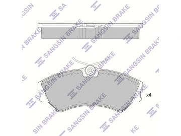 Brake pads SP4053 (Sangsin)