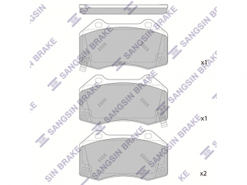 Brake pads SP4104 (Sangsin)