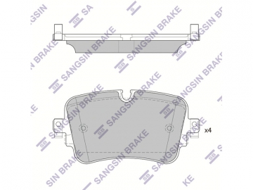 Brake pads SP4109 (Sangsin)