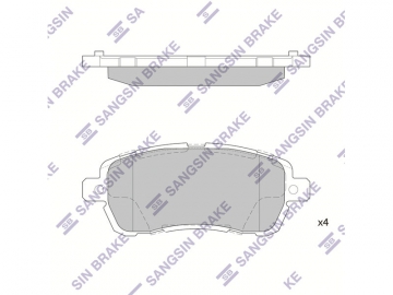 Brake pads SP4138 (Sangsin)