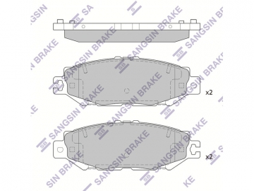 Brake pads SP4160 (Sangsin)