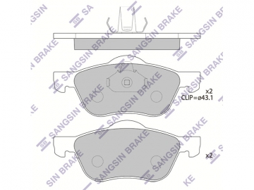 Brake pads SP4182 (Sangsin)