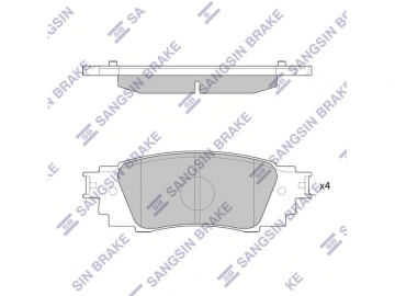 Brake pads SP4309 (Sangsin)