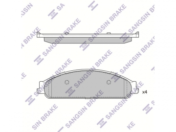 Brake pads SP4310 (Sangsin)
