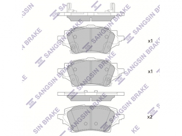 Brake pads SP4339 (Sangsin)