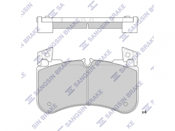 Brake pads SP4351 (Sangsin)
