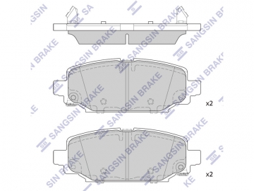 Brake pads SP4354 (Sangsin)