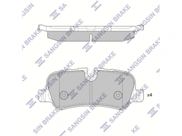 Brake pads SP4371 (Sangsin)