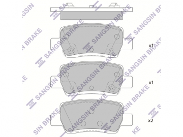 Brake pads SP4373 (Sangsin)