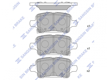 Brake pads SP4536 (Sangsin)