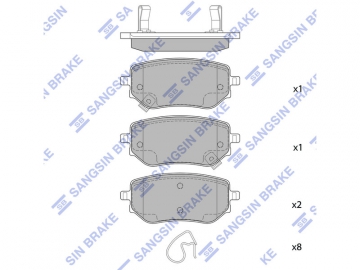 Brake pads SP4554 (Sangsin)