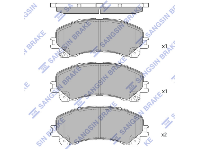 Specifications of brake pads SP4559 (Sangsin) photo, description
