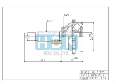 Outer CV Joint HY-001A29 (HDK)