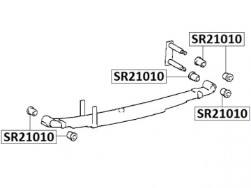 Втулка ресори SR21010 (JIKIU)
