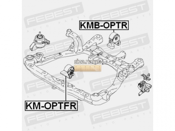 Сайлентблок KMB-OPTR (FEBEST)