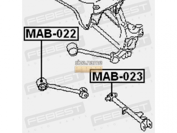 Suspension bush MAB-023 (FEBEST)