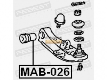 Suspension bush MAB-026 (FEBEST)