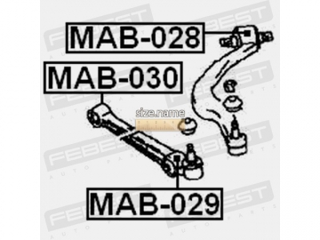 Suspension bush MAB-029 (FEBEST)