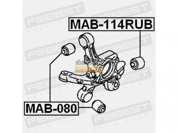 Suspension bush MAB-114RUB (FEBEST)
