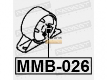 Suspension bush MMB-026 (FEBEST)