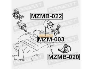 Сайлентблок MZMB-022 (FEBEST)