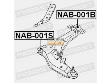 Suspension bush NAB-001B (FEBEST)