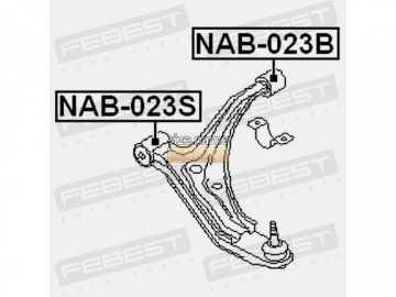 Suspension bush NAB-023S (FEBEST)