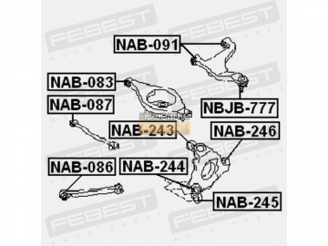 Suspension bush NAB-083 (FEBEST)
