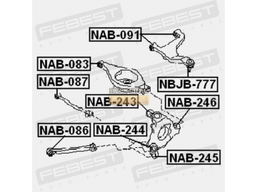 Сайлентблок NAB-086 (FEBEST)