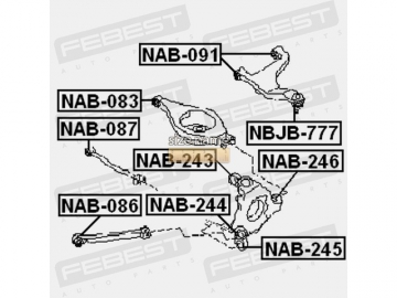 Сайлентблок NAB-091 (FEBEST)