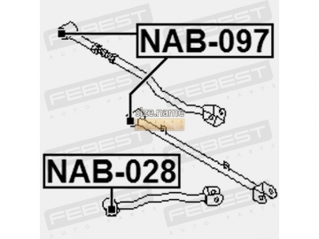 Сайлентблок NAB-097 (FEBEST)