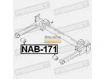 Suspension bush NAB-171 (FEBEST)