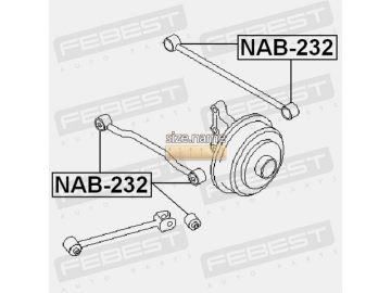 Suspension bush NAB-232 (FEBEST)