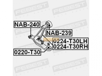 Сайлентблок NAB-240 (FEBEST)