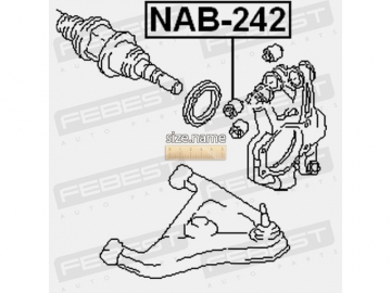 Suspension bush NAB-242 (FEBEST)