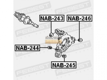 Сайлентблок NAB-243 (FEBEST)