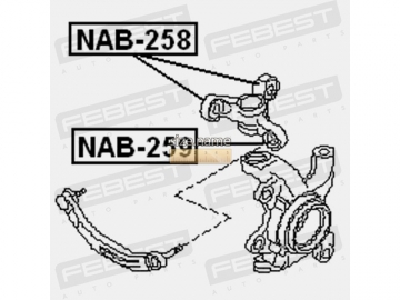 Сайлентблок NAB-258 (FEBEST)