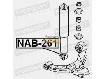 Suspension bush NAB-261 (FEBEST)