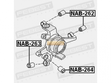 Suspension bush NAB-263 (FEBEST)