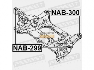 Suspension bush NAB-300 (FEBEST)