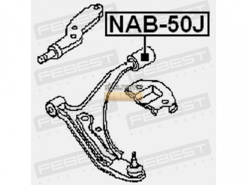 Suspension bush NAB-50J (FEBEST)